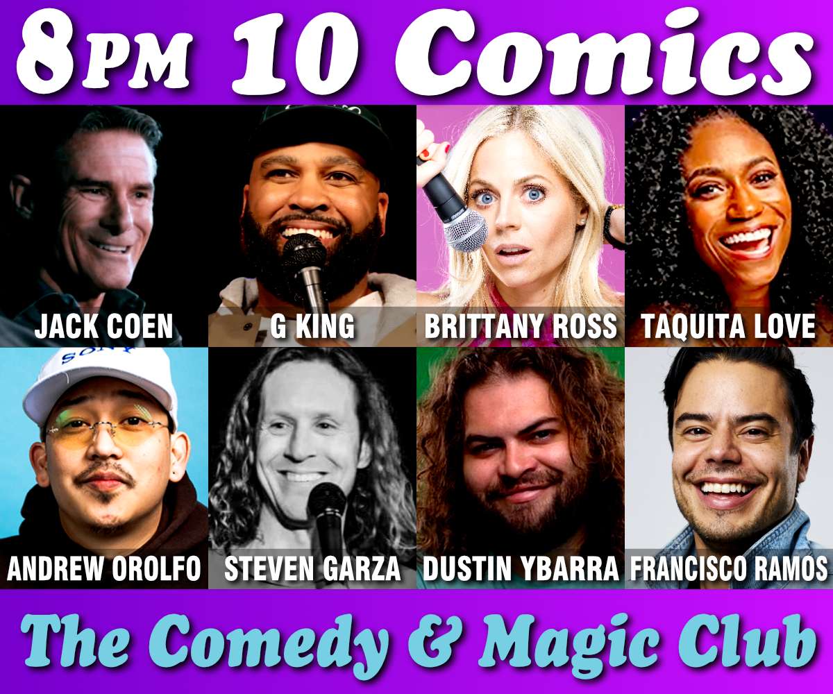 10 Comics” at 8PM