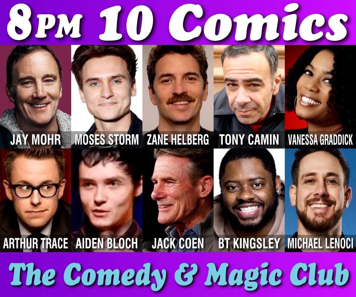 10 Comics Show at 8PM