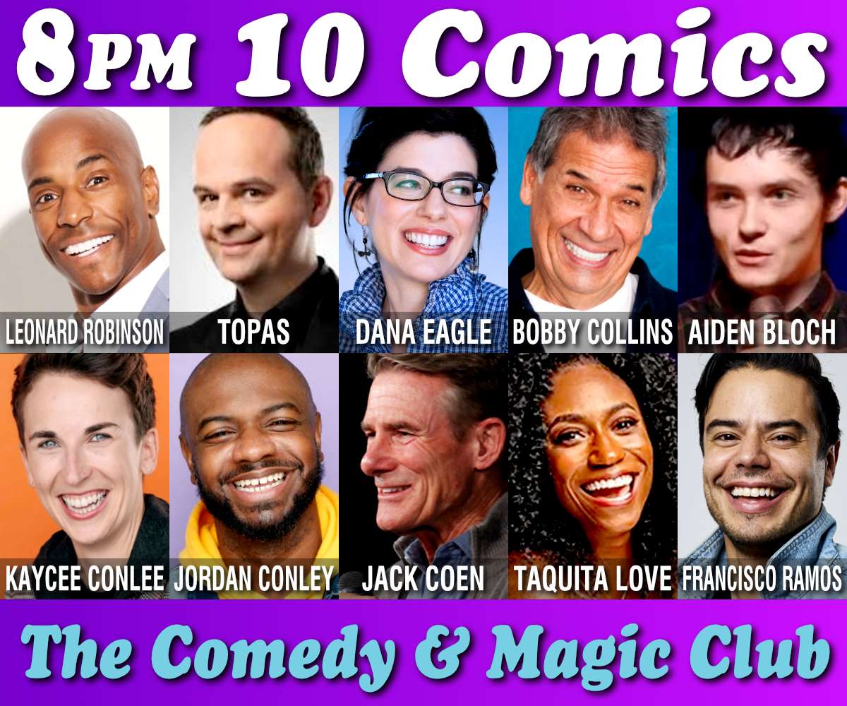 10 Comics Show at 8PM